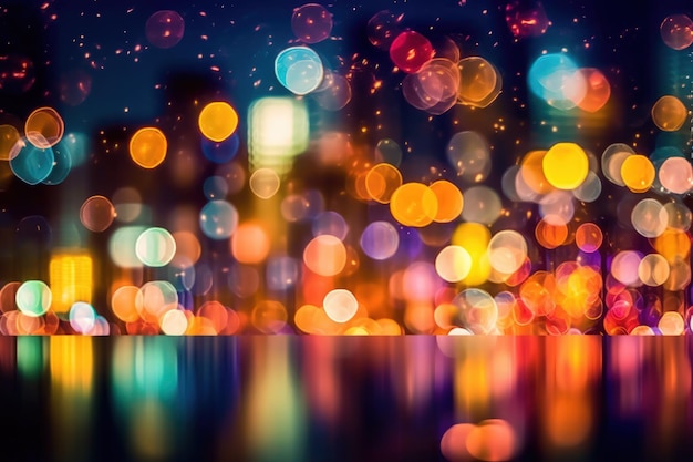 Colorful Bokeh Generative AI