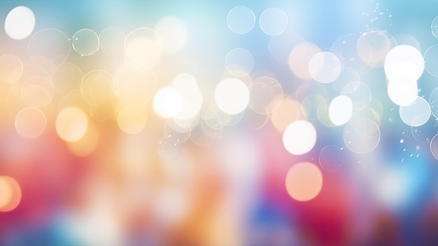 Colorful Bokeh Light Abstract Background