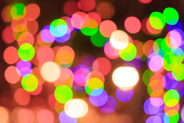 Colorful bokeh light