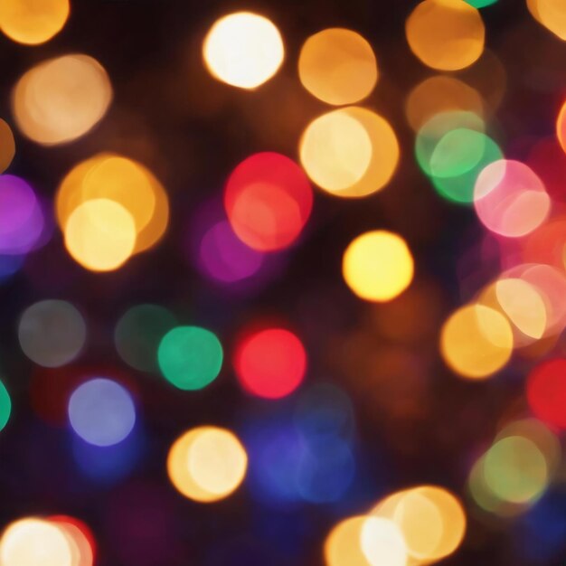 Colorful bokeh of lights for background abstract