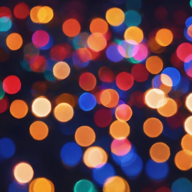 Colorful bokeh of lights for background abstract