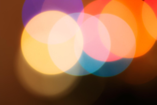 Photo colorful bokeh