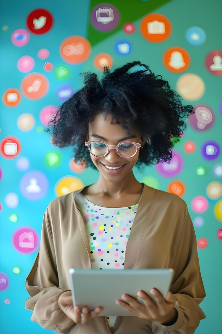 Colorful Boldness Social Media Manager Banner Background
