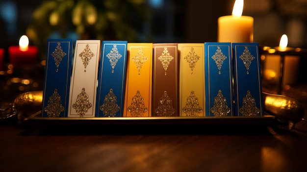 Colorful Bookmarks Arranged on a Table