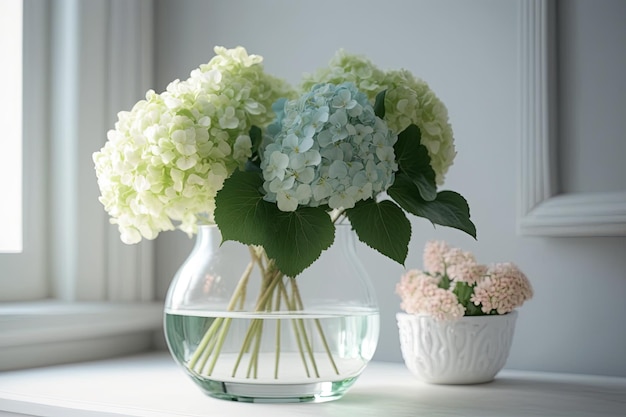 Image of Hortensia limelight flower in vase