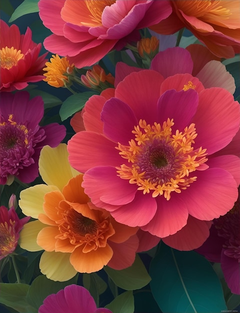 a colorful bouquet of flowers from the garden