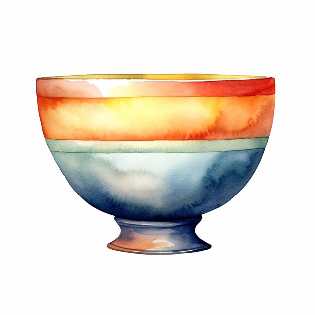 Photo a colorful bowl with the word 