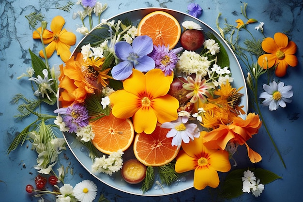 Photo colorful breakfast bowl