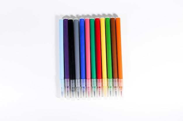 Colorful brush pen for drawing School stationary for creative drawing art