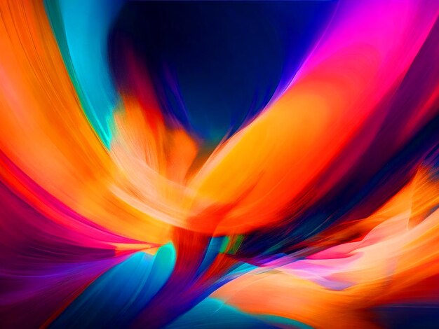 colorful brushstrokes symbolizing new ideas and creative inspiration The dynamic and energetic