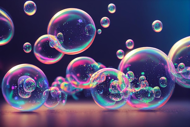 Colorful Bubbles Background