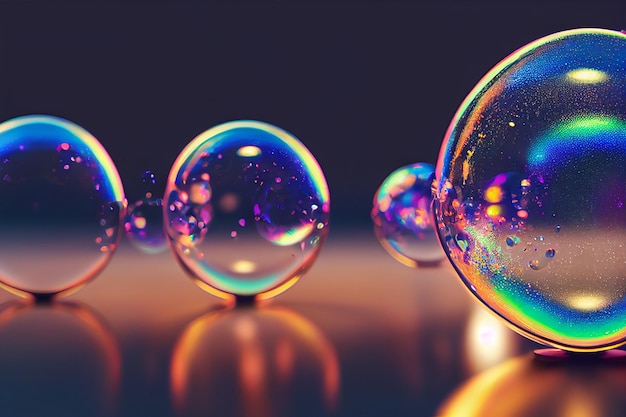 Красочный фон пузырьки