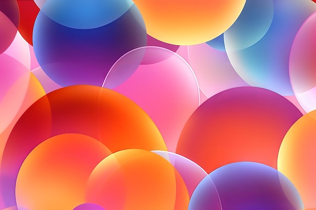 Premium AI Image | Colorful bubbles wallpaper for iphone and ipad.