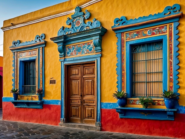 Photo colorful buildings of an old town