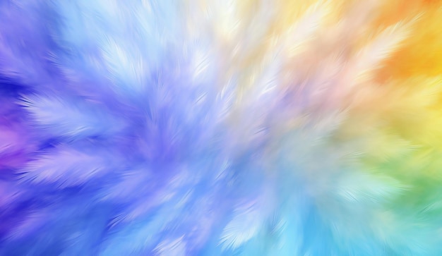 Photo colorful burst feather background