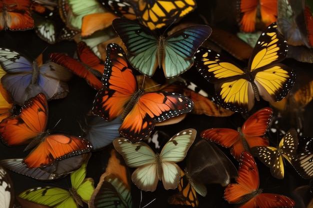 Colorful butterflies insects Colorful room collection