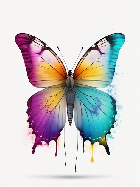 colorful butterfly art