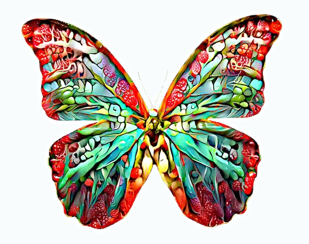 красочные бабочки фон обои