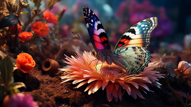 Colorful butterfly images hd 8k wallpaper stock photographic image