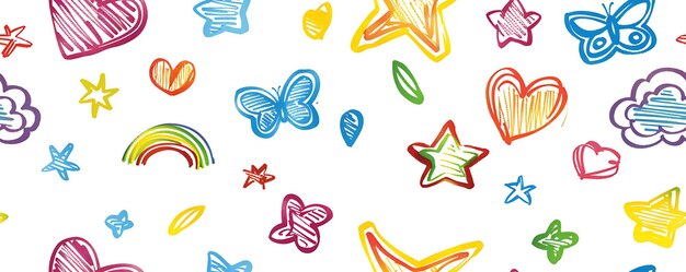 a colorful butterfly is drawn on a white background
