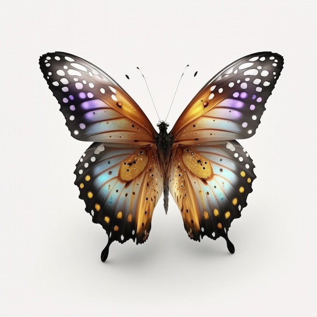 Photo colorful butterfly isolated on a white