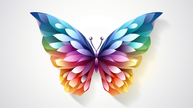 colorful butterfly logo