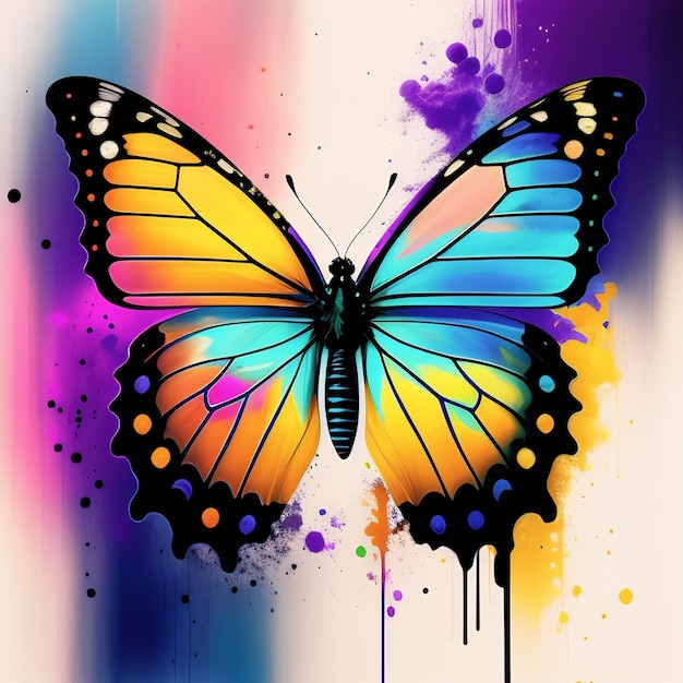 A colorful butterfly