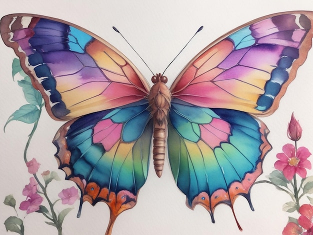 A colorful butterfly