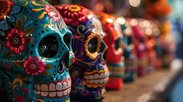 Colorful Calaveras Art for Cinco de Mayo