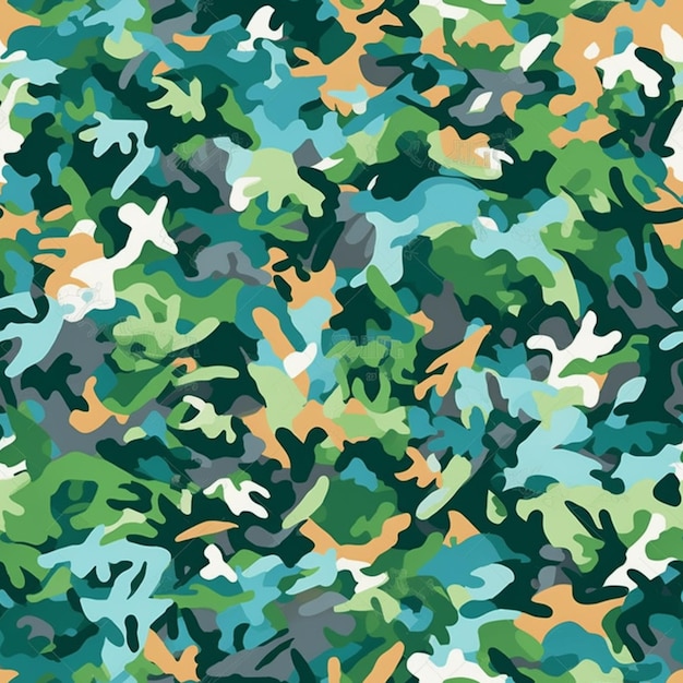 A colorful camouflage pattern with the word camo on it.