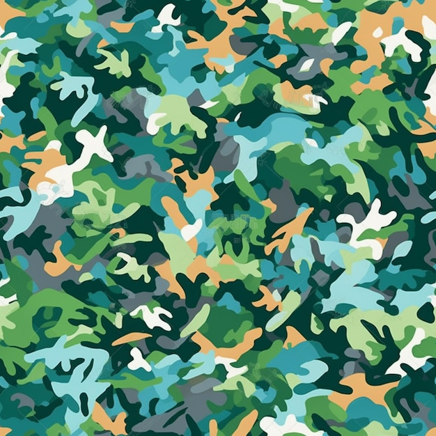 Красочный камуфляжный узор со словом camo на нем.