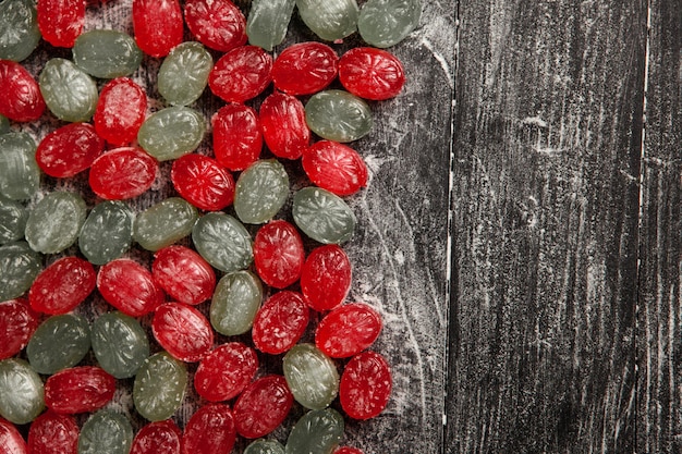 Colorful candies with jelly and sugar