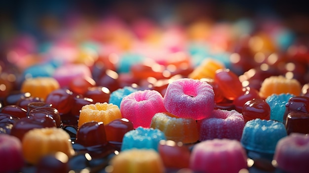 Photo colorful candies