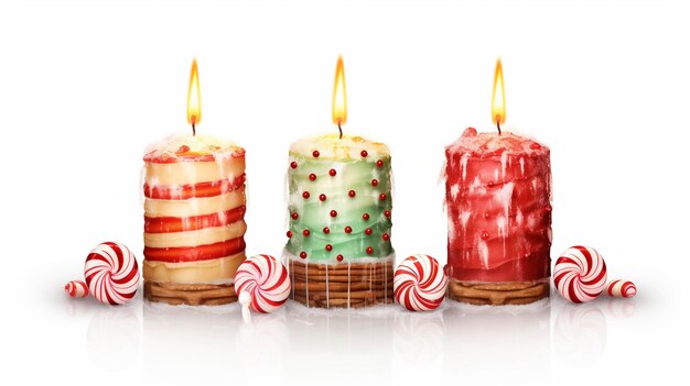 colorful candleshigh definitionhd photographic creative image