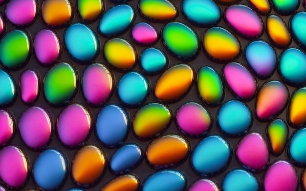 Цветные шоколадные шары декорации фон в 3D иллюстрации