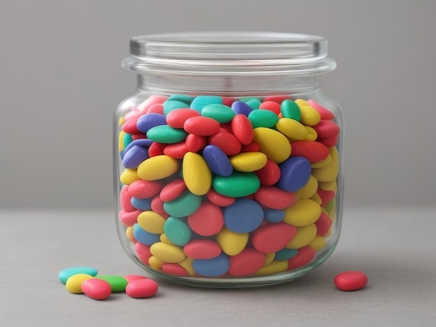 Colorful candy jar