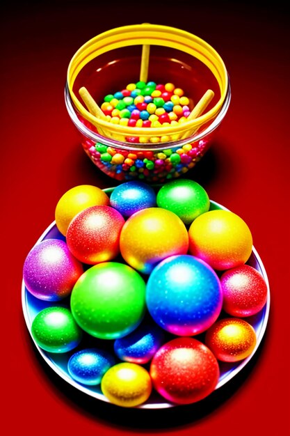 Colorful candy jelly beans rainbow candy snacks delicious snacks wallpaper background