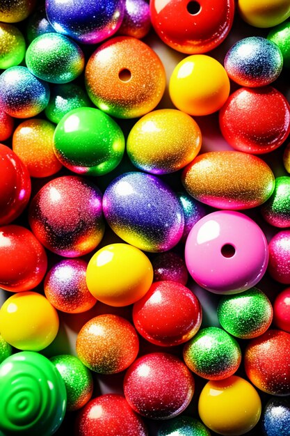 Colorful candy jelly beans rainbow candy snacks delicious snacks wallpaper background