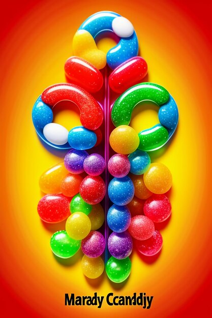 Colorful candy jelly beans rainbow candy snacks delicious snacks wallpaper background