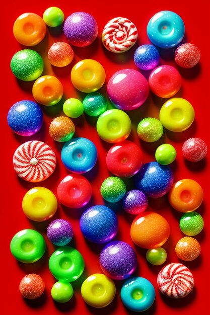 Colorful candy jelly beans rainbow candy snacks delicious snacks wallpaper background