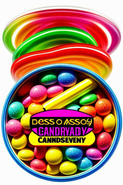 Photo colorful candy jelly beans rainbow candy snacks delicious snacks wallpaper background