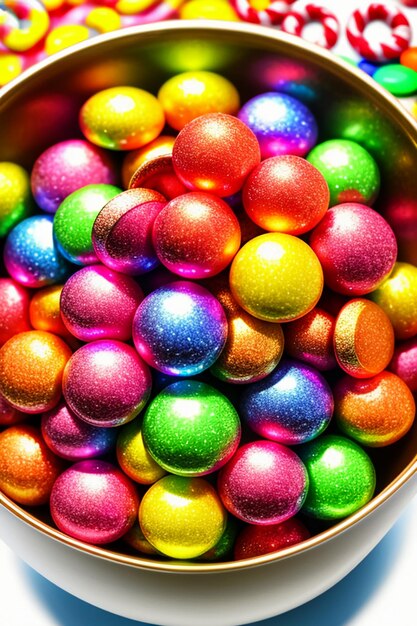 Colorful candy jelly beans rainbow candy snacks delicious snacks wallpaper background