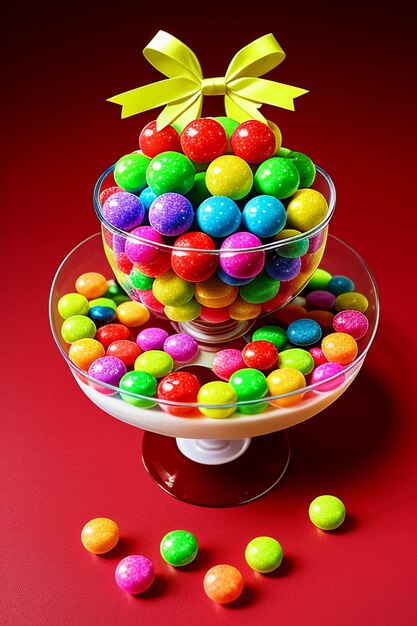 Colorful candy jelly beans rainbow candy snacks delicious snacks wallpaper background