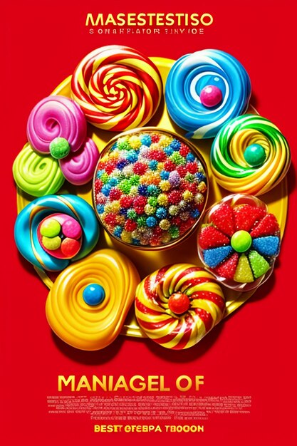 Photo colorful candy jelly beans rainbow candy snacks delicious snacks wallpaper background