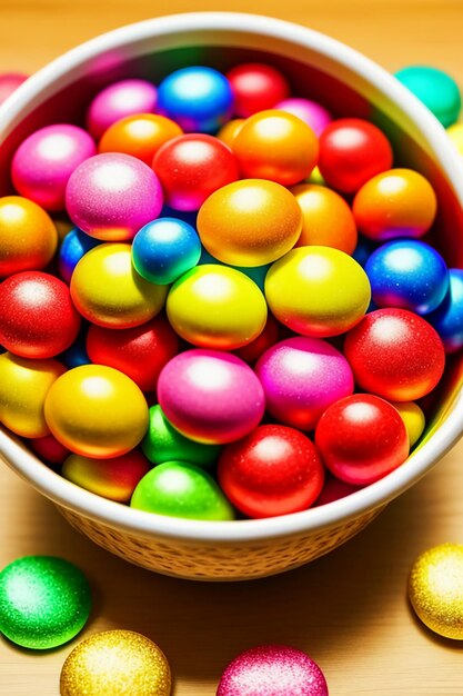 Colorful candy jelly beans rainbow candy snacks delicious snacks wallpaper background