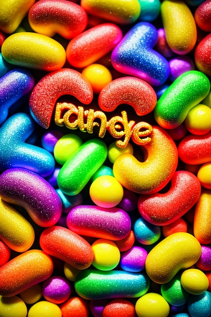 Foto caramelle colorate caramelle gommose arcobaleno caramelle snack deliziosi snack sfondo sfondo