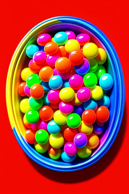 Colorful candy jelly beans rainbow candy snacks delicious snacks wallpaper background