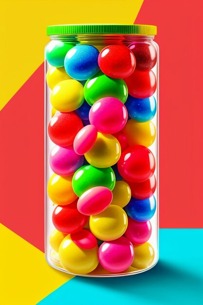 Colorful candy jelly beans rainbow candy snacks delicious snacks wallpaper background