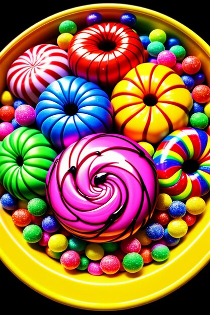 Colorful candy jelly beans rainbow candy snacks delicious snacks wallpaper background