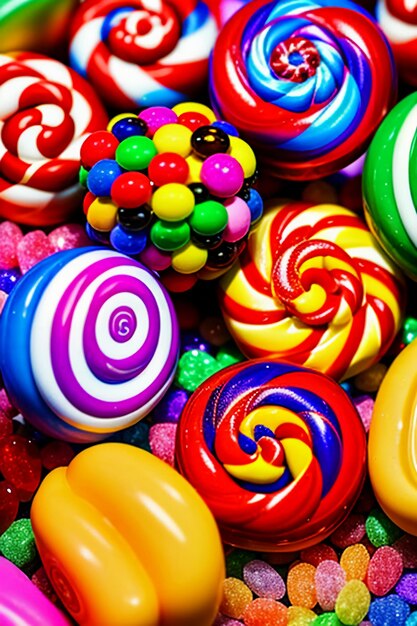 Colorful candy jelly beans rainbow candy snacks delicious snacks wallpaper background